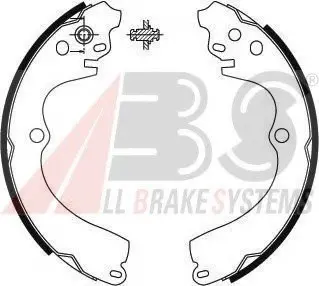 Тормозные колодки барабанные ABS A.B.S. 8928
