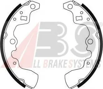 Тормозные колодки барабанные ABS A.B.S. 8879