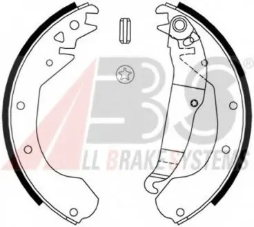 Колодки гальмівні задн. Astra/Combo/Corsa/Kadett (81-03) A.B.S. A.B.S. 8807