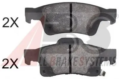 Тормозные колодки дисковые ABS A.B.S. 37860