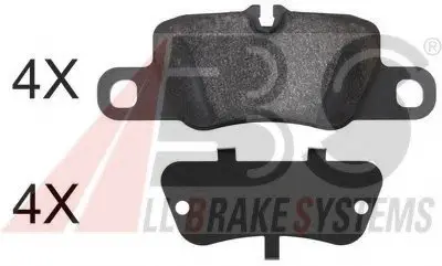 Тормозные колодки дисковые ABS A.B.S. 37820