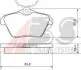 Тормозные колодки дисковые ABS 36935