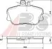 Тормозные колодки дисковые ABS 36838