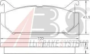 Тормозные колодки дисковые ABS A.B.S. 36796
