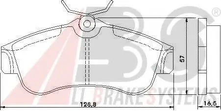 Колодки гальмівні перед. Almera/Primera (96-06) A.B.S. A.B.S. 36740