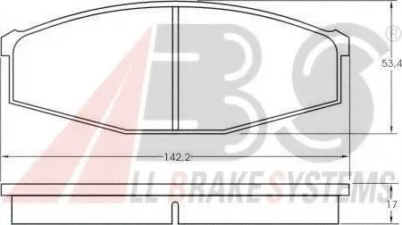 Гальмівні колодки дискові ABS A.B.S. 36473