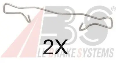 Ремкомплект гальмівних колодок ABS A.B.S. 1755Q