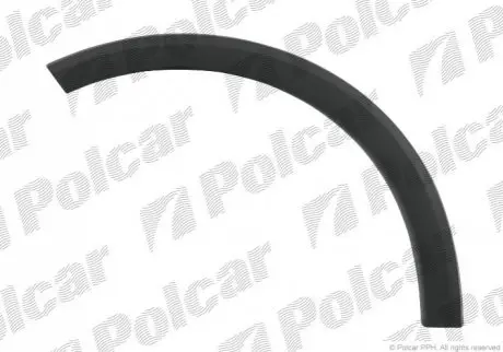 Накладка крыла левая сторона пластик OPEL CORSA/COMBO 10.03-10.10 (PJ) Polcar 5556016