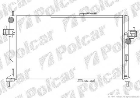 Радіатори охолодження Polcar 555608A4 (фото 1)