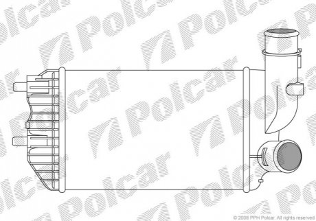 Радіатори повітря (Інтеркулери) 295x200x65 A/P паяння КПП=M AC=(+/-) PEUGEOT FIAT CITROEN (PJ) 5702J8-1 Polcar 5702J81