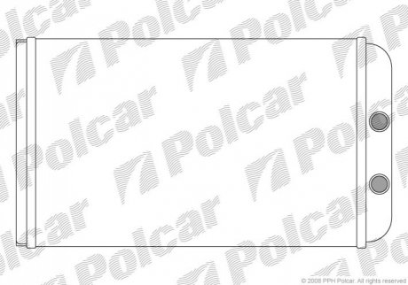 Радиаторы обогрева 298x198x41 A/P мех. AC=(+/-) CITROEN FIAT PEUGEOT (ZJ) Polcar 5702N8-2