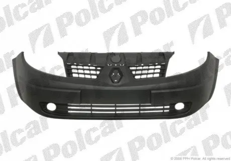 Бампер передний грунтованый с решеткой отв.для галогенов RENAULT SCENIC (JM0/1) 06.03-08.06 (PJ) 607107-2 Polcar 6071072