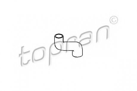 Шланг радиатора TOPRAN / HANS PRIES 205721 (фото 1)