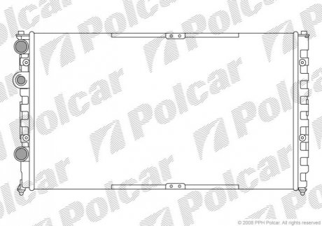 Радиаторы охлаждения 628x378x33 A/P мех. КПП=M AC=(+/-) VOLKSWAGEN SEAT (PJ) Polcar 952508A1
