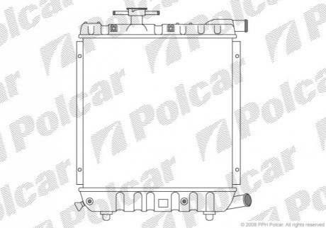 Радиаторы охлаждения Polcar 240008-2 (фото 1)