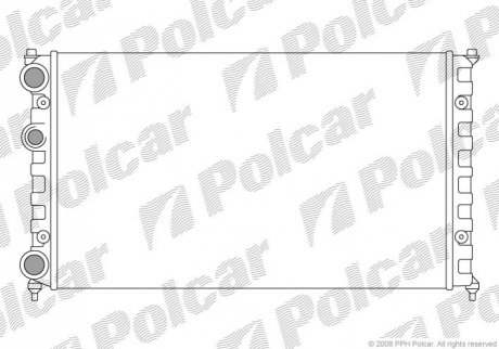 Радиаторы охлаждения 671308-6 Polcar 6713086 (фото 1)