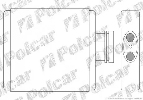 Радіатори обігріву 180x180x32 A/P хутро. КПП=M AC=(+/-) VOLKSWAGEN SEAT SKODA (ZJ) Polcar 6913N81