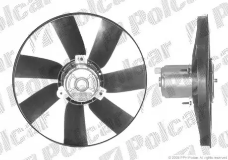 Вентилятор без кожуха 100/60W 315 mm 3 болта W+S VOLKSWAGEN GOLF III / VENTO 91-97 (PJ) Polcar 953823U1