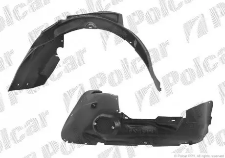 Підкрильник праворуч поліетилен VOLKSWAGEN PASSAT SDN+комбі (B5 (3B GP)) 11.00-01.05 (PJ) Polcar 9549FP1Q