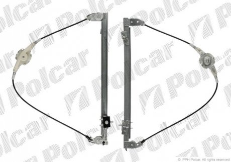 Склопідйомник ручний ліва сторона FIAT DOBLO (119/223) 01.01-12.05 (PJ) Polcar 3040PSM1 (фото 1)