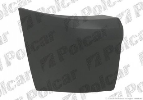 Угол бампера левая сторона черный FORD TRANSIT CONNECT (C170) 05.03- (PJ) Polcar 325697