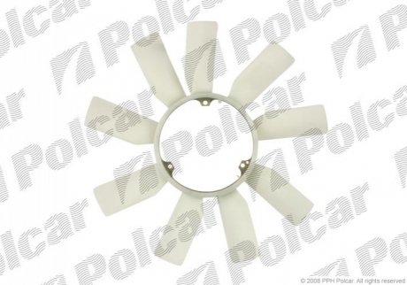Крыльчатка вентилятора 430 mm W MERCEDES 124 84-/93- 2799ccm M104942 (PJ) Polcar 501423F6 (фото 1)