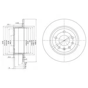 Тормозной диск Delphi BG2381