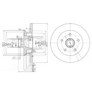 Тормозной диск Delphi BG2468