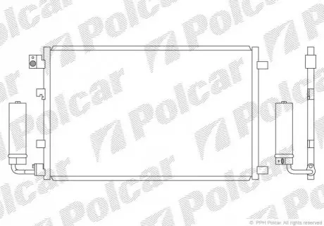 Радіатори кондиціонера Polcar 2759K8C4S