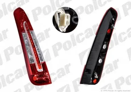 Фонарь задний правая сторона тип лампы=LED без патрона лампы ECE FORD C-MAX (C214) 06.07-12.10 (PJ) Polcar 323688-E