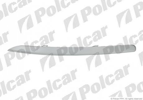 Молдинг бампера левая сторона Накладка хром KIA SPORTAGE (SL) 06.10- (PJ) Polcar 410407-4 (фото 1)