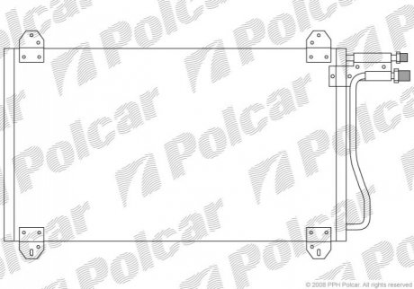 Радіатори кондиціонера Polcar 5062K8C1S (фото 1)