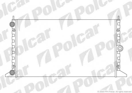 Радиаторы охлаждения 647x378x34 A/P мех. КПП=M AC=(+/-) VOLKSWAGEN SEAT (ZJ) 324008-4 Polcar 3240084