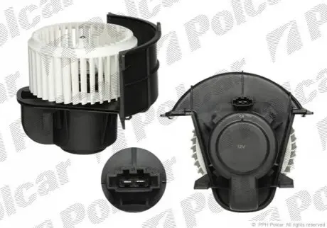 Вентилятори кабіни КПП=M/A AC=(+/-) AUDI VOLKSWAGEN (PJ) Polcar 9580NU-1