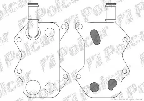 Радиаторы масла 137x66x65 A КПП=M/A AC=(+/-) AUDI VOLKSWAGEN SEAT SKODA (PJ) Polcar 9513L8-1