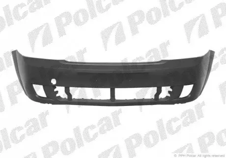 Бампер передний грунтованый отв.для галогенов OPEL MERIVA 05.03-05.06 (PJ) Polcar 555907