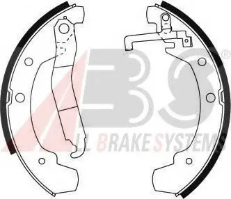 Тормозные колодки барабанные ABS A.B.S. 8764