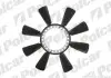 Крильчатка вентилятора 350 mm W КПП=M/A AC=(+/-) AUDI SKODA VOLKSWAGEN (Q) POLCAR 132423F2