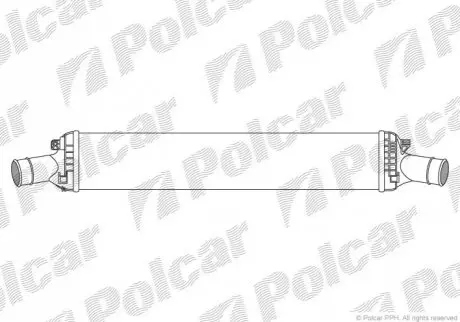 Радіатори повітря (Інтеркулери) 720x134x76 A/P паяння КПП=M/A AC=(+/-) AUDI A4 (B8) 01.08- CAMA CGK Polcar 1337J8-2
