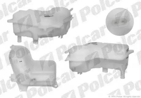 Компенсационные бачки AUDI A4 00-04 (PJ) Polcar 1334ZB-2