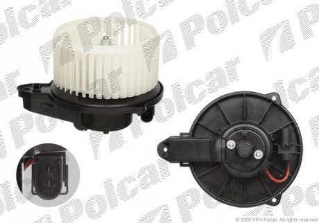 Вентилятори кабіни AC=(+) AUDI A6 01-04 (PJ) Polcar 1327NU-1 (фото 1)