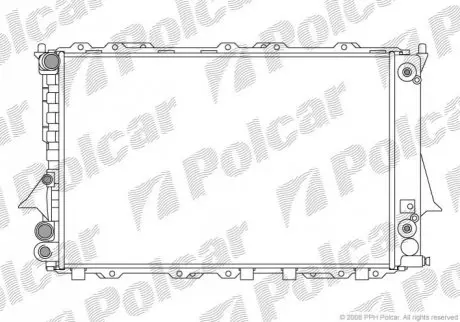 Радіатори охолодження A6 94-97 Polcar 131608A5
