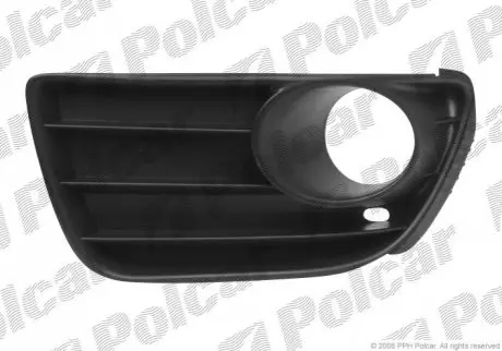 Решетка в бампере левая сторона пластик отв.для галогенов FIAT PUNTO II FL (188) 07.03-09.05 (PJ) 302327-3 Polcar 3023273