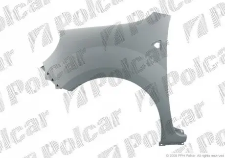 Фото 1 - крыло переднее правая сторона под покраску RENAULT KANGOO (W) 01.08- (PJ) Polcar 606202-1 Крыло переднее правая сторона под покраску RENAULT KANGOO (W) 01.08- (PJ) Polcar 606202-1 (фото 1)