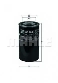 Масляный фильтр KNECHT MAHLE / KNECHT OC308