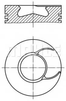 Поршень MAHLE MAHLE / KNECHT 2136600