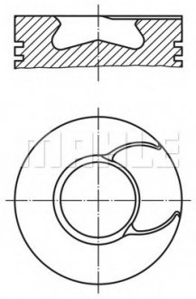 Поршень MAHLE MAHLE / KNECHT 2136700 (фото 1)