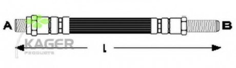 Гальмівний шланг KAGER 380257 (фото 1)