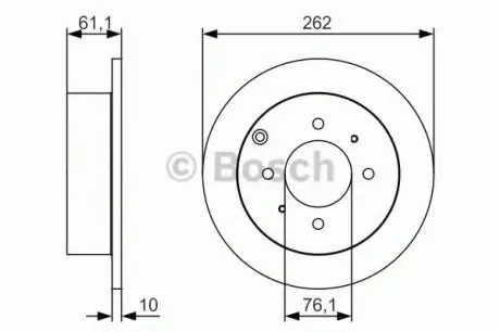 Тормозной диск PR2 HYUNDAI/KIA Matrix/Sonata/Magentis "R "98-05 BOSCH 0986479S68