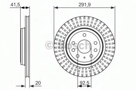 Тормозной диск FIAT/OPEL BOSCH 0986479950